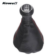 KOWELL PU Leather Chromed 5-Speed MT Manual Transmission Gear Shift Knob for Volkswagen VW Golf 3 MK3 1992-1998 / Vento 92-98 2024 - buy cheap