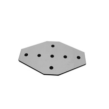 Suporte de ângulo de canto conexão de placa, para perfil de alumínio, 1 peça, 7 orifícios, tipo cruz 2020/3030/4040/4545 2024 - compre barato