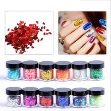 12 Colors nail art paillette  Nail Glitter  Foil Paper Nail Art Decoration Tools 2024 - buy cheap