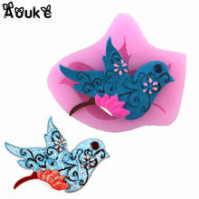 Magpie Bird Shape Fondant Cake Liquid Silicone Molds Biscuits Mold Chocolate Mould Kitchen DIY Wedding Cake Decorating Tools 2024 - buy cheap