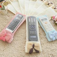 3Sizes Bowknot Lace Remote Control Dustproof Case Cover TV Control Protector Organizer Storage Cute Decoration Bags 2024 - buy cheap