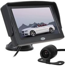 XYCING 4,3-дюймовый цветной TFT ЖК-монитор для автомобиля парковочный монитор заднего вида + 18 мм CMOS автомобильная камера заднего вида 2024 - купить недорого