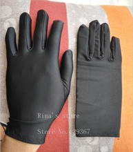 Fashion men's summer thin elastic Large white gloves male black color Etiquette gloves driving gloves wholesale 2024 - buy cheap