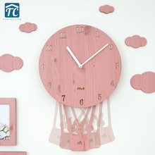 Swing Creative Cartoon Wall Clock Living Room Simple Personality Clocks Child Bedroom Silent Cute Clock 2024 - buy cheap