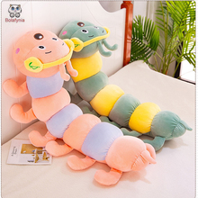 Pink Green Caterpillar Plush Stuffed Toys Cartoon Birthday Gift Children Kids Christmas 2024 - buy cheap