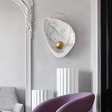 Luminária de parede em estilo pós-moderno, decorativa de cobre, para quarto, sala de casamento, fundo de tv 2024 - compre barato