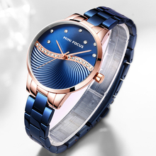 Mini foco relógios femininos topo da marca de luxo moda feminina relógio à prova dwaterproof água quartzo senhoras relógio azul/roxo relogio feminino 2024 - compre barato