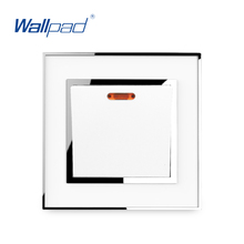 Painel de acrílico de fogão 45a com borda de prata, interruptor rocker de cozinha com indicador led 45a embutido