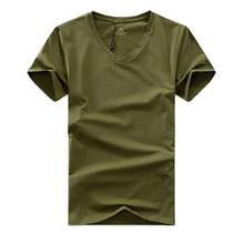 Camiseta informal de manga corta para hombre, camisa de diseño de marca, 100% algodón, Color sólido, 3XL, 8 colores, gran oferta, nueva 2024 - compra barato