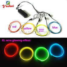 1.3mm 1Meter 4pcs EL wire electroluminescent wire light flexible LED neon cold light For clothes toys/craft Glow Party Supplies 2024 - buy cheap