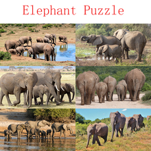 DDWE-rompecabezas de madera para adultos, juguete educativo de elefante africano para niños, juego de animales, decoración, 1000 piezas 2024 - compra barato