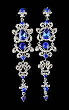 Women's Fashion Luxury Rhinestone Crystal Flower Bridal color Chandelier Drop Earrings For Wedding Big Long Earrings Jewelry 2024 - buy cheap