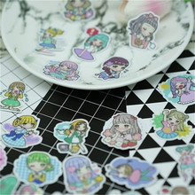 40 PCS/box Cartoon loli girl Paper  Sealing Stickers Crafts And Scrapbooking Decorative sticker DIY Stationery 2024 - buy cheap