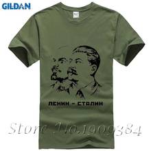 Lenin And Stalin t-shirt Top  Cotton Men T Shirt Male Harajuku Top Fitness Brand Clothing 2024 - buy cheap