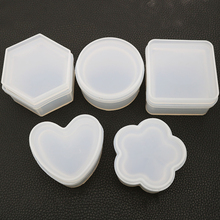 New Silicone Mold Epoxy Resin Molds with Cover Heart Round Crystal Epoxy Mold Dried Flower Resin Decor Craft Jewelry Storage Box 2024 - buy cheap
