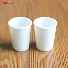 Tanduzi 20pcs Plastic Cute Mini Cups Sweet Coffee Cups Fake Food Imitation Mini White Cup DIY Home Decoration Plastic Crafts 2024 - buy cheap