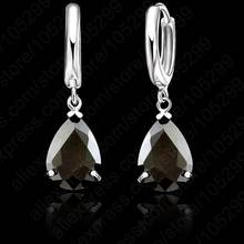 Fashionable Water Drop AAA Zircon Crystal Woman Lever Back Loop Earrings 925 Sterling Silver Brincos  Jewelry 2024 - buy cheap