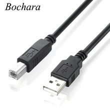 Bochara USB 2.0 Printer Cable Type A Male to Type B Male Foil+Braided(inside) Shielded 30cm 50cm 1m 1.5m 1.8m 3m 5m 2024 - buy cheap