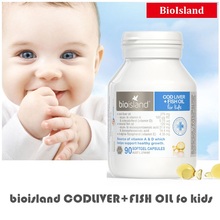 Australia Bio Island COD LIVER FISH OIL Vitamin A D DHA EPA supplement for Baby Children Kids Support healthy growth development 2024 - buy cheap