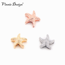 Vinnie joyería de diseño de estrella de mar diapositiva encantos en 10mm guardián de acero inoxidable pulsera 10 unids/lote 2024 - compra barato