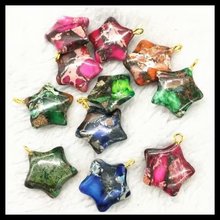 5pcs nature gem stone connectors imperial jasperrs stone unique beads connectors stars jewelry findings jewelry components 20mm 2024 - buy cheap