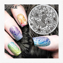 YZWLE 2020 Fashion New Nail Art Templates Lace Flower Many Design Stamp Polish Nail Stamping Plates 2024 - buy cheap