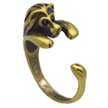 Кольцо Kinitial Anel, кольцо с Львом, милые кольца с животными на палец для женщин, женские кольца, крутые мужские кольца, аксессуары для вечеринок 2024 - купить недорого