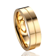 Мужские золотые обручальные кольца Soul 6 мм из нержавеющей стали для мужчин, классические обручальные Мужские t-образные кольца для вечевечерние, лазерные Доступные 2024 - купить недорого