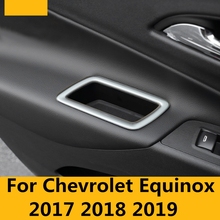 Para Chevrolet equinocx 2017-2019 cubierta de manija de puerta Interior Marco de tazón de la puerta accesorios adhesivos decoración Interior 2024 - compra barato