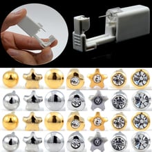 2Units Sterlised Disposable Safety Ear Nose Piercing Device Machine Tools NO PAIN Piercer Tool Machine Kit Stud Choose Design 2024 - buy cheap