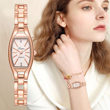 Marca lvpai relógio de pulso de pulseira de quartzo, para moças, casual, dourado, branco, criativo, moda feminina luxuosa, vestimenta 2024 - compre barato