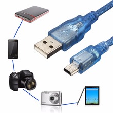 USB 2,0 A штекер Mini USB B 5pin Мужской USB кабель 30 см зарядный кабель USB-A к Mini-B кабель для передачи данных-(10 шт.) 2024 - купить недорого