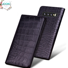 Fashion Business Flip Case for SamsunG Galaxy S10 Plus Luxury Cow Genuine Leather Phone Skin for Samsung S10 S10E Lite capa 2024 - buy cheap