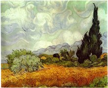 Пейзаж Прованса Винсент Ван Гог пейзаж масляная живопись Высокое качество воспроизведение на холсте оптовая продажа 2024 - купить недорого