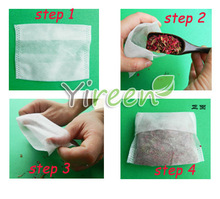 ¡Envío Gratis! Filtros de té de 70X100mm, bolsa para filtro de tela no tejida, cierre plegable, bolsa de té vacía para hierbas, té y café, 100 Uds. 2024 - compra barato