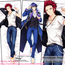 Cool Japanese Anime Pillowcase K Project Munakata Reisi & Suoh Mikoto Male BL decorative Hugging Body Pillow Case 2024 - buy cheap