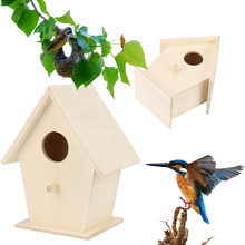 wooden bird house Nest Creative wall-mounted wooden outdoor bird nest birdhouse Wooden Box Dropshipping#YY 2024 - buy cheap