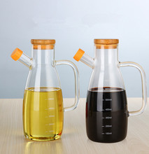 1PC 650ml Large Capacity Transparent Soy Sauce Vinegar Oil Pots High Borosilicate Glass Seasoning Bottles Kitchen Tools JO 1082 2024 - buy cheap