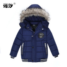 Baby clothes boys winter jacket infant cotton casual hooded jacket child tops baby boys outwear for 1-5 Y active baby fur coat 2024 - buy cheap