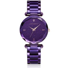 Cagarny Luxury Brand Starry Sky Women TOP Watch Quartz Wristwatch Ladies Crystal Wristatch Purple Montre Femme Relogio Feminino 2024 - buy cheap