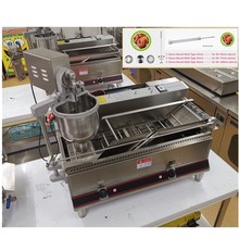 Commercial Full automatic electric donut machine with gas fryer maker machine Circle Cake Donut making Machine Doughnut makers 2024 - buy cheap