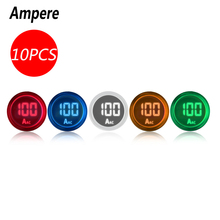 10PCS/Lot 22mm Digital Display Ampere Current Meter Indicator Signal Light Ammeter Measuring 220V AC 0-100A Ampermeter 2024 - buy cheap