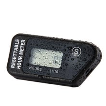 Waterproof Re-settable Inductive motocross Digital Hour Meter for Gasoline Engine Boat Generator Snowmobile RL-HM016H 2024 - buy cheap