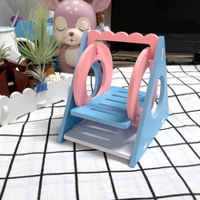 Hamster de brinquedo para animal de estimação, balanço ecológico, arco-íris, ponte colorida, mouse, rato, acessórios gangorra 2024 - compre barato