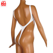 Glitter Lycra Bikini White Bodysuit Women Wet Look High Cut Sexy Black Bodysuits Thong Swimwear One Piece Sukumizu Combinasion 2024 - buy cheap