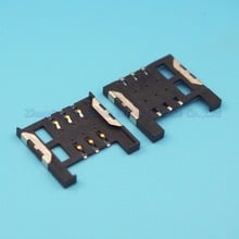 50pcs/lot 6P sim card holder 16.3*15.2*1.9mm SMD mobile phone card slot 2024 - buy cheap