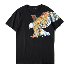 Camiseta masculina & feminina estilo de mma all-over eagle gráfico tripulação pescoço 100% algodão impresso tshirt masculino qualidade verão topos t 2024 - compre barato