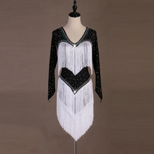 Samba-vestido de baile latino para mujer, traje latino de competición, borla, Lq118 2024 - compra barato