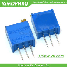 50Pcs/lot 3296W-1-202LF 3296W 202 2k ohm Top regulation  Multiturn Variable Resistor Trimmer Potentiometer High Precision 2024 - buy cheap