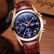 LIGE Watch Men Sport Quartz Fashion Leather Clock Mens Watches Top Brand Luxury Waterproof Business Watch Relogio Masculino 2024 - buy cheap